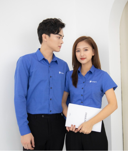 May đồng phục áo sơ mi